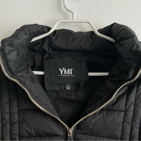 YMI Collections Black Puffer Jacket - Picture 3 of 6